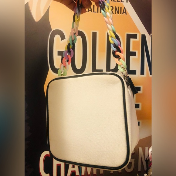 Auth. CHANEL Restyled Square White & Black Crossbody/Handbag from Cosmetic Case - Picture 6 of 16